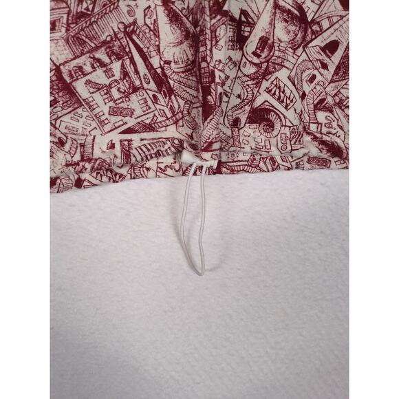 Harry Potter Hogwarts Sketch Cinch Waist Sweat Shirt Size L - Picture 5 of 12